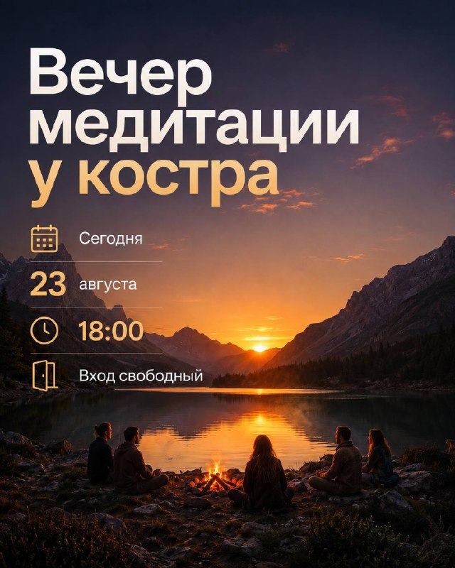 Афиша: Вечер медитации у костра